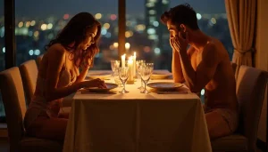 KL Escort Girl Malaysia escort girl at a romantic dinner with city view Malay Escort